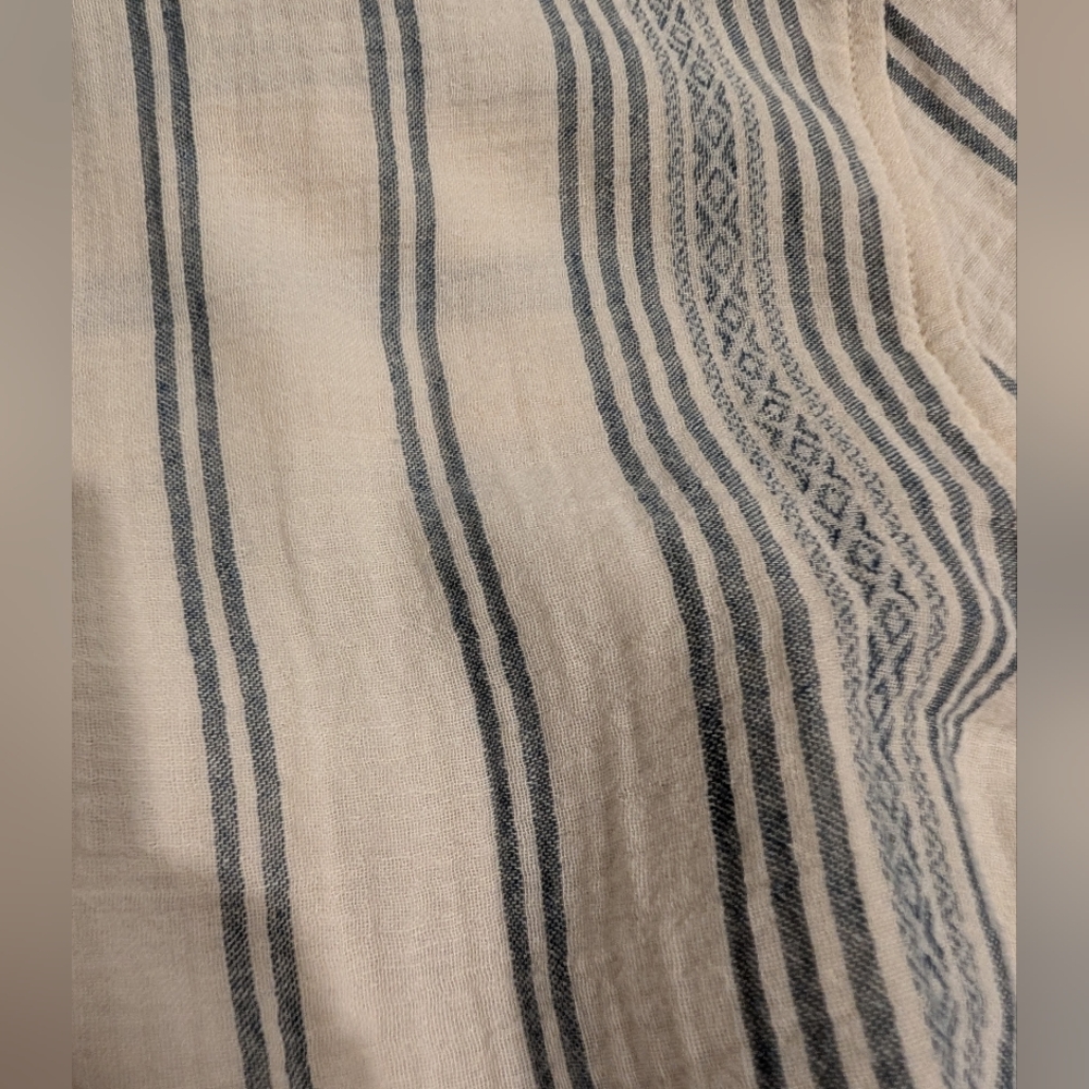 NWT Faherty Dream Cotton Iris Dress in Tidal Wave Dobby - Picture 10 of 10